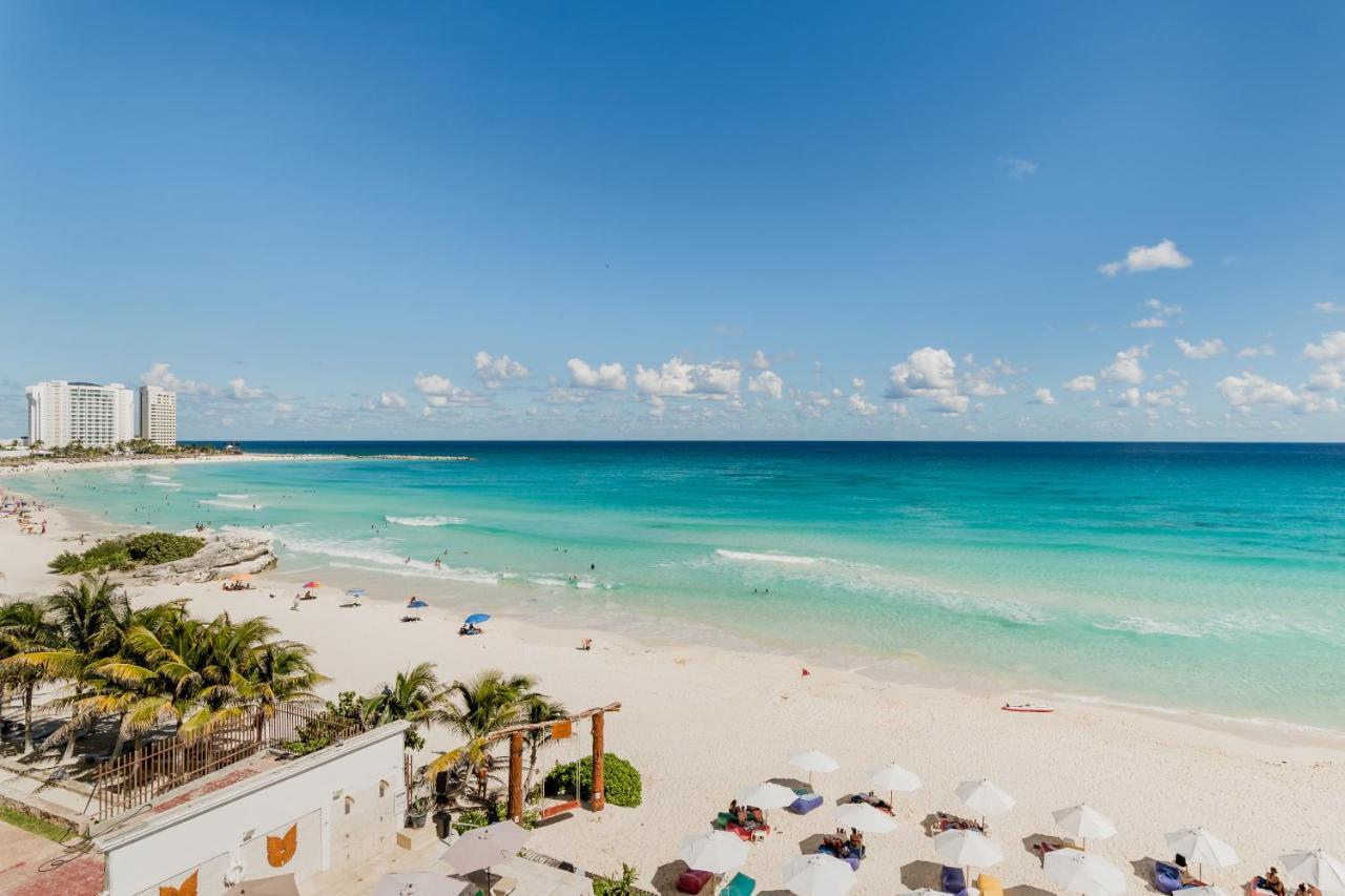 *Turquoise Escape- Beachfront Studio By Casa Paraiso* Cancun Exterior photo
